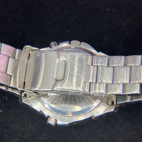 Tourneau Acura Chronograph Watch Swiss Movement Stainless Steel Dealer Edition